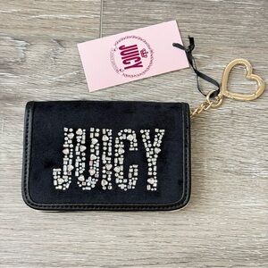 Juicy Couture Shine Bright Simple Single Fold with Gold Heart Keyring
